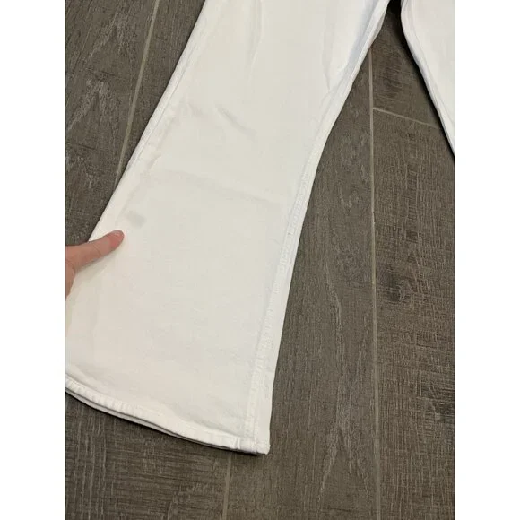 J. Crew Women’s Skinny Flare Jeans Size 29 White Stretch Zipper Pockets Denim - Picture 9 of 15